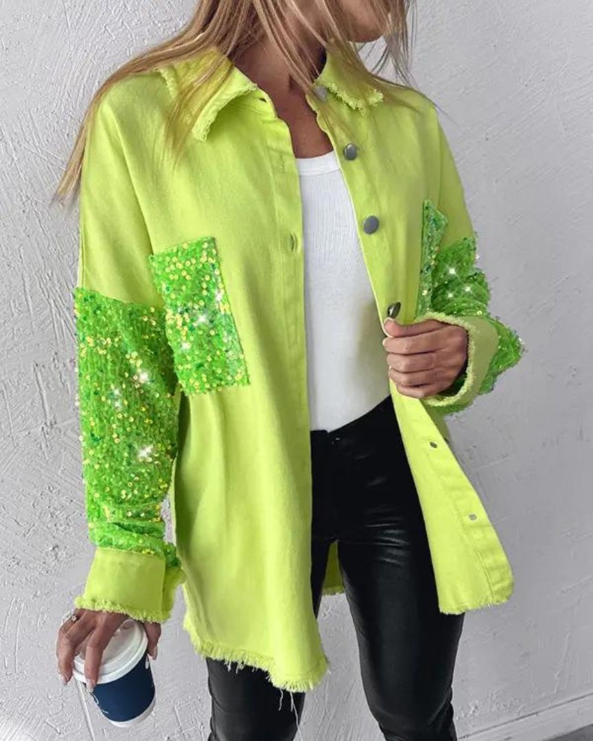 Imogene - Jacket with Glitter detail