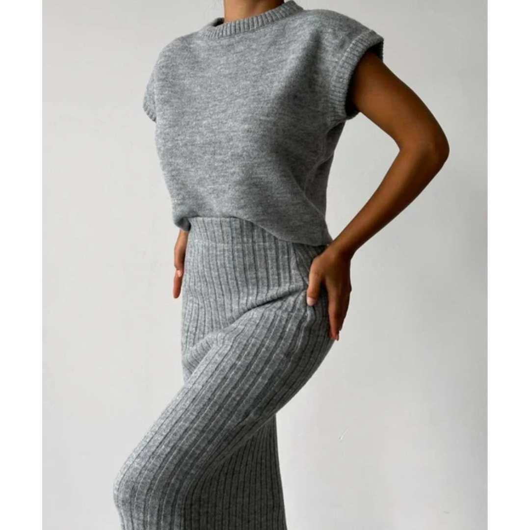 Clauzia | Cozy Knitted Two Piece Set For Women