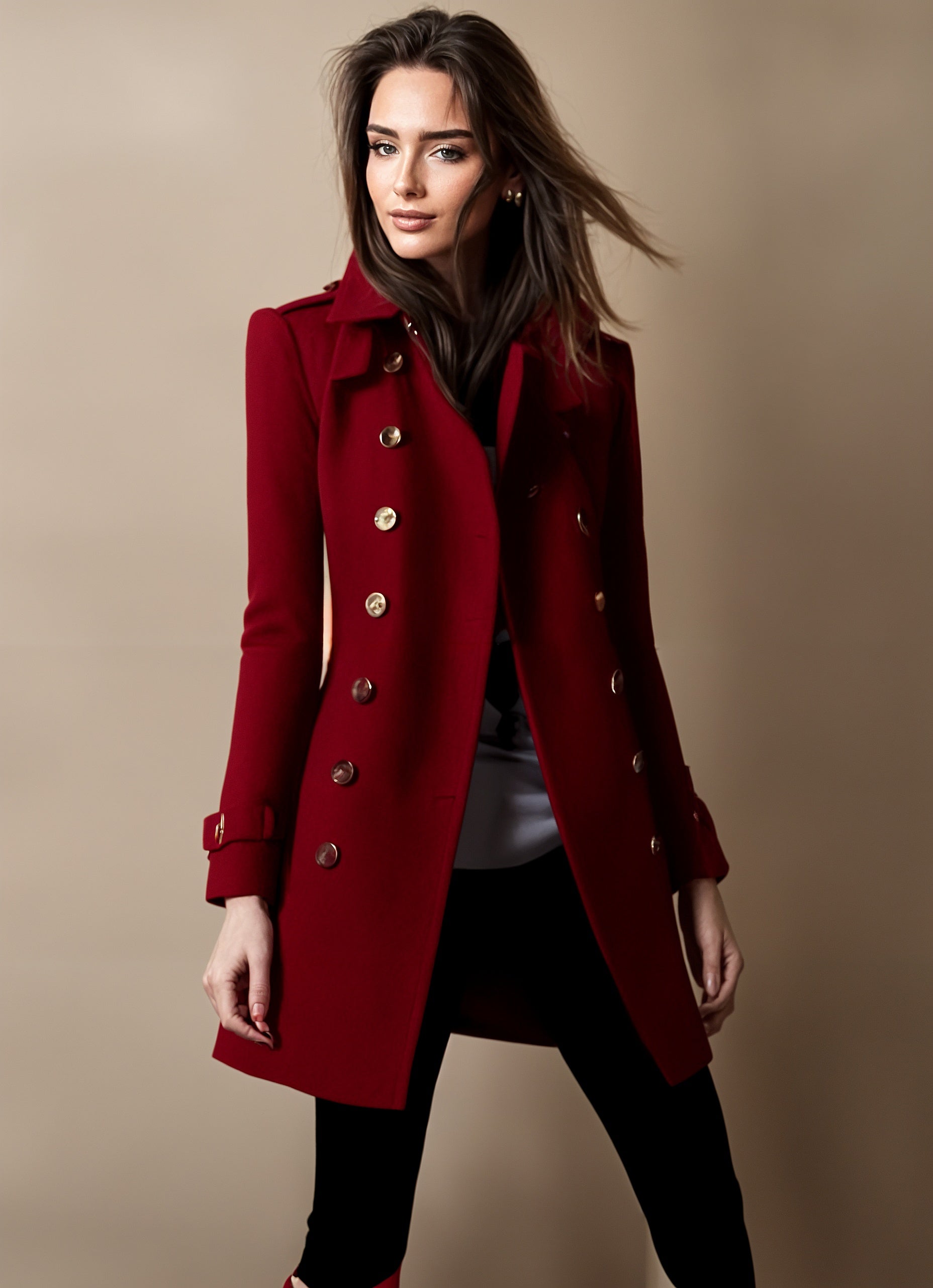 Carmela™ - Elegant Long Coat