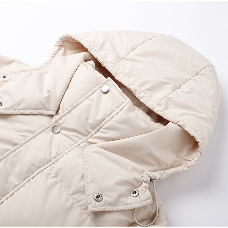 Jessica - Lined long down winter jacket for women