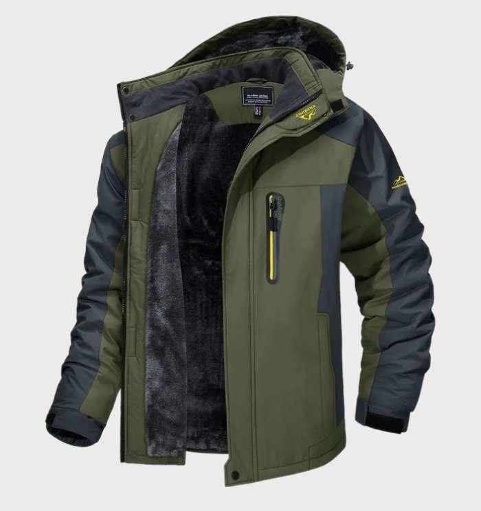 Waterproof fleece jacket with hood