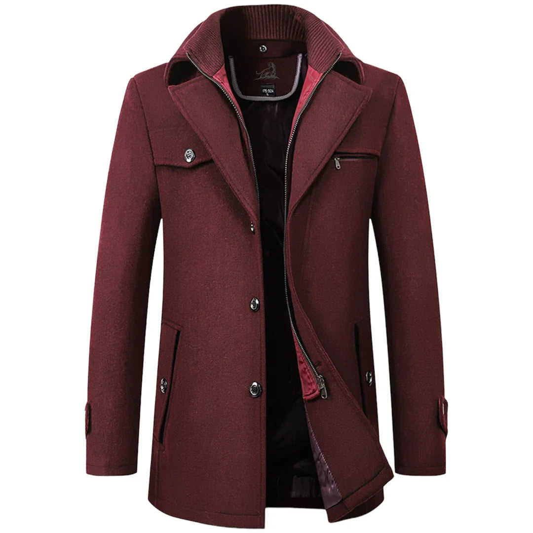 Men's Single-Breasted Winter Coat