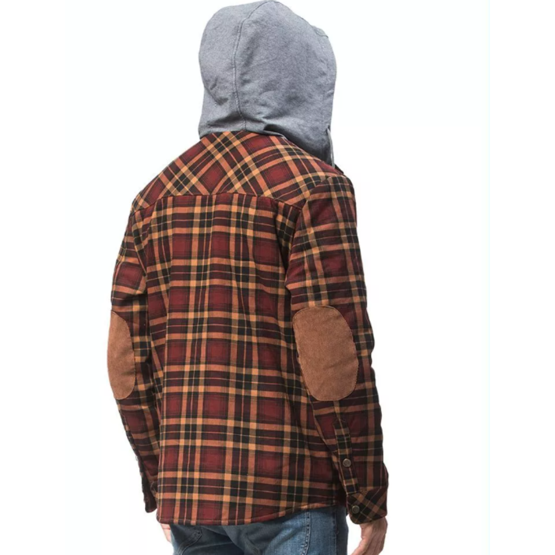 Winter jacket made of flannel and fleece