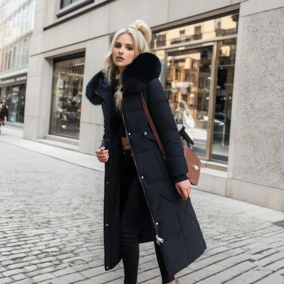 Extended Warm Winter Coat for women