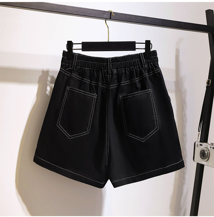 Comfortable women's shorts in fashionable black