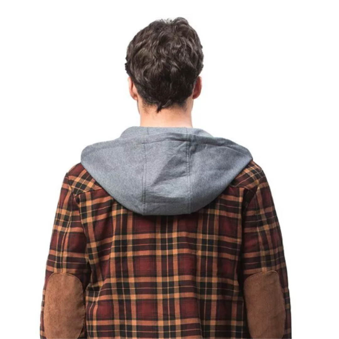 Winter jacket made of flannel and fleece