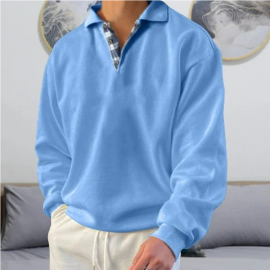 Diether | Collared V Neck Warm Sweater For Men