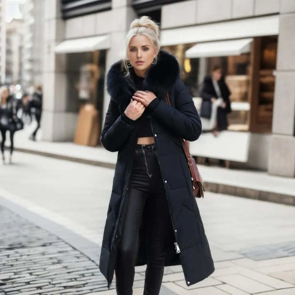 Extended Warm Winter Coat for women