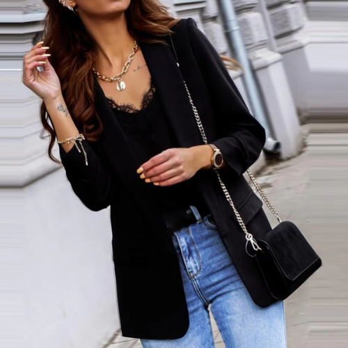 Chic long-sleeved ladies' blazer