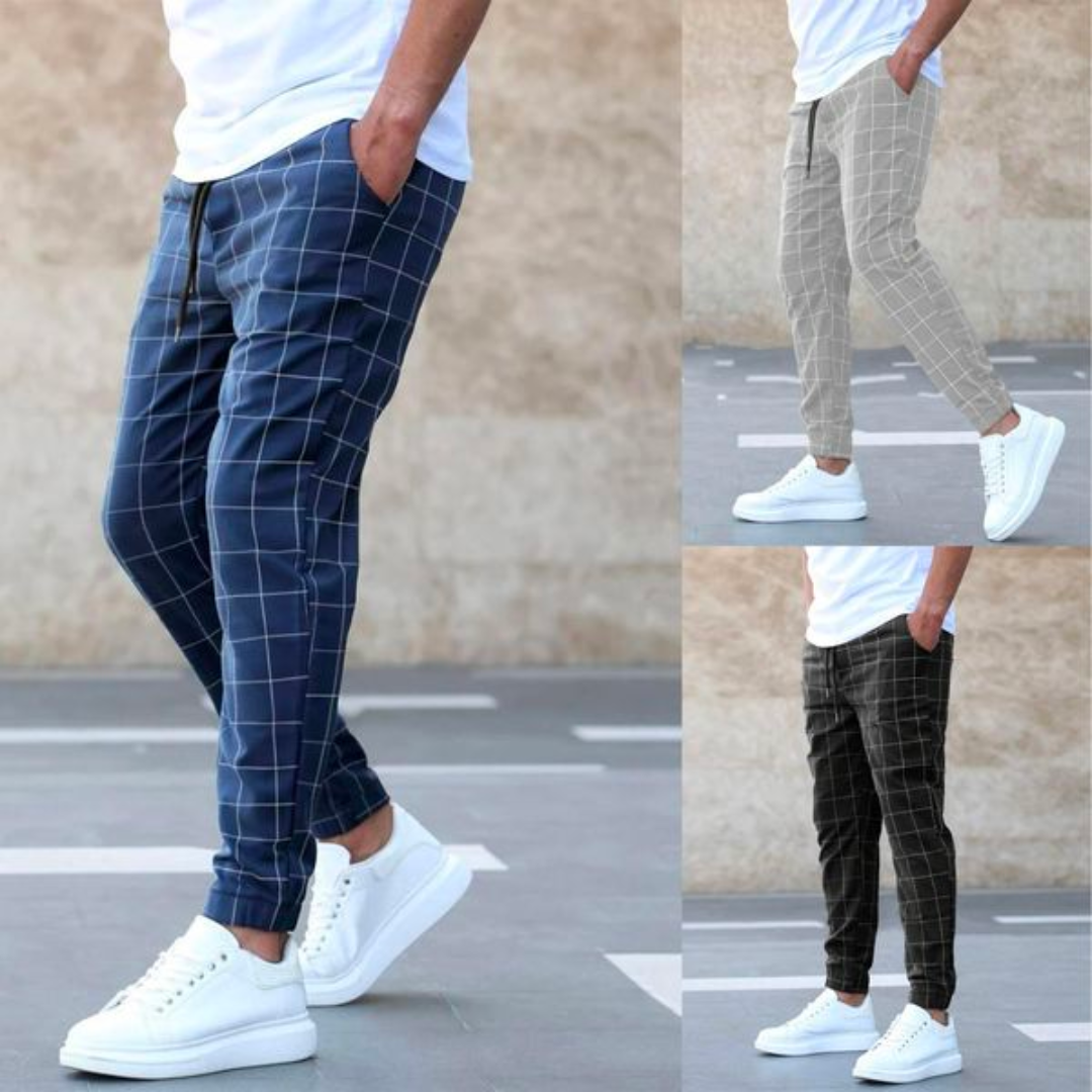 Elegant grid elite trousers