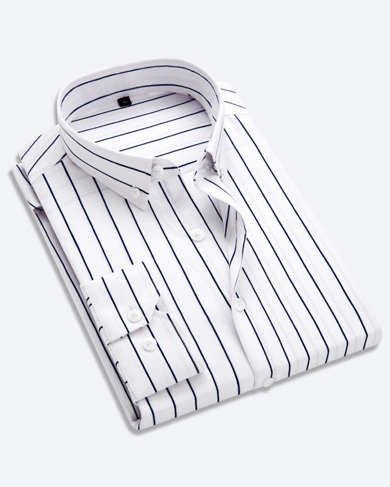 Vertical striped shirt