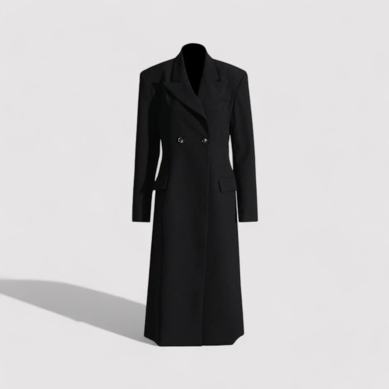 Ancien | Elegant Long Noir Coat