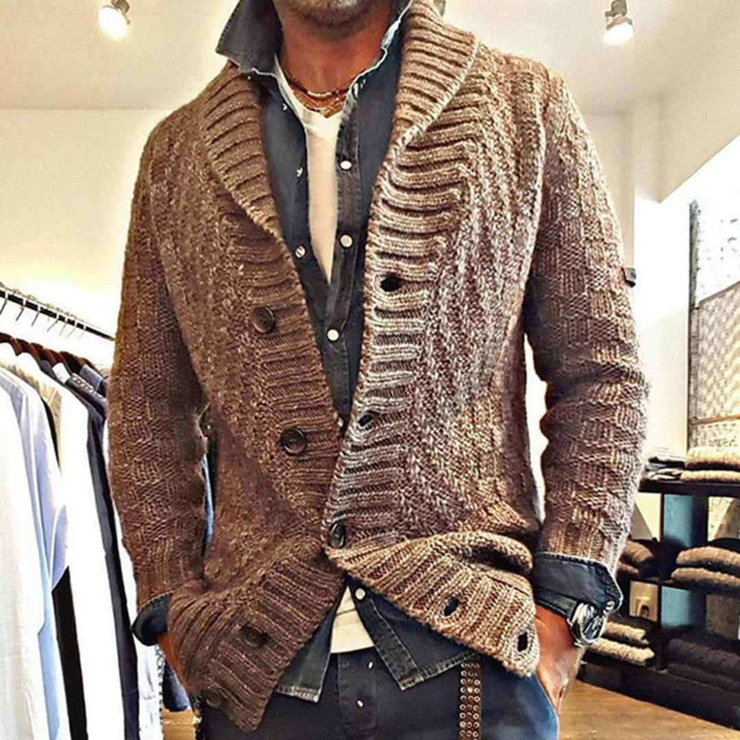 Odinem | Button Down Knitted Warm Cardigan For Men