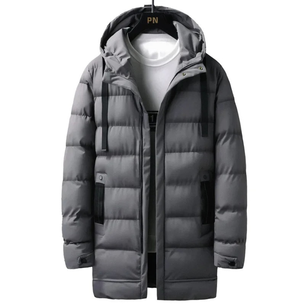 Jaap - Quilted winter jacket for men - detachable hood