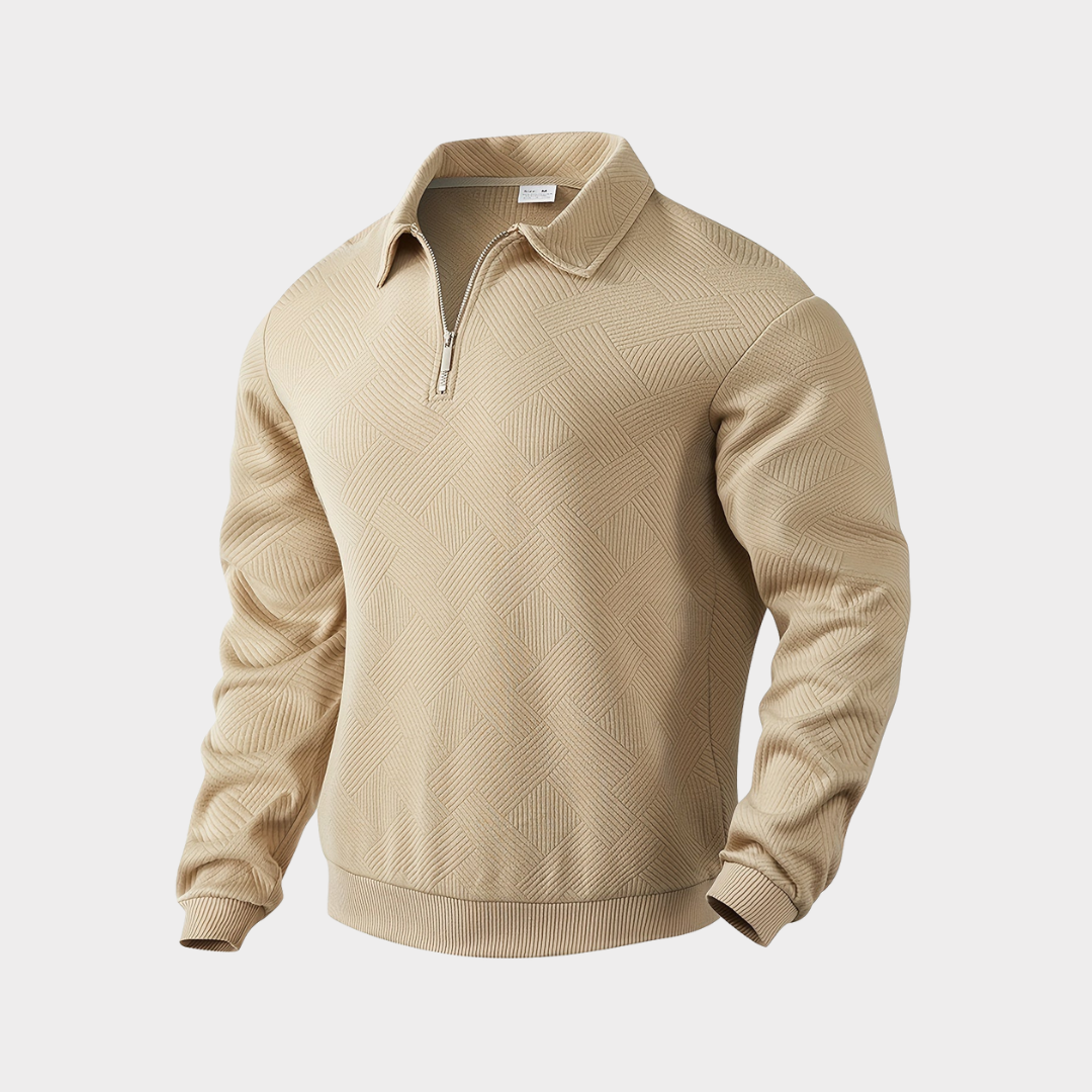 Victor - Premium sweater with quarter zipper