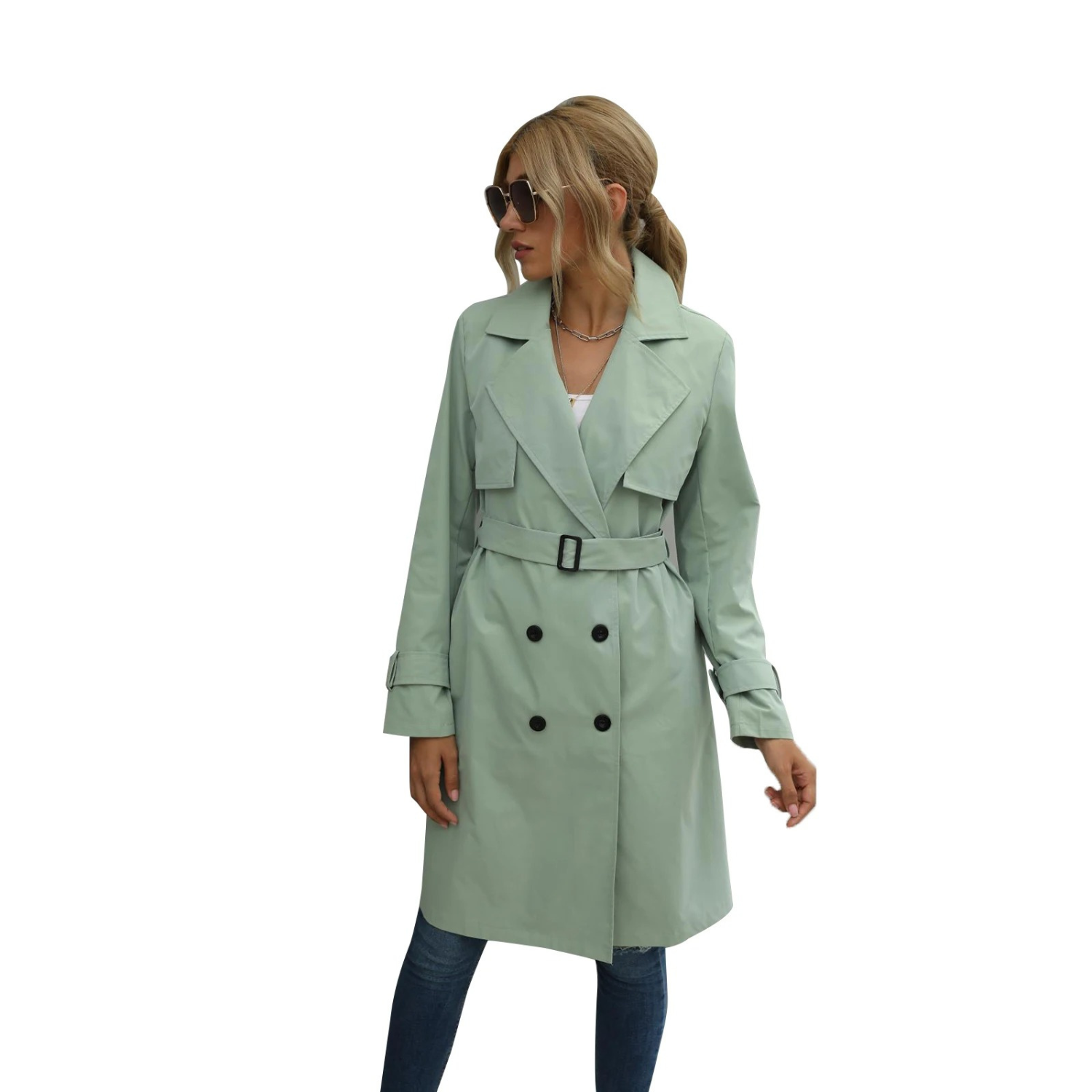 Claudia - elegant trendy chic trench coat