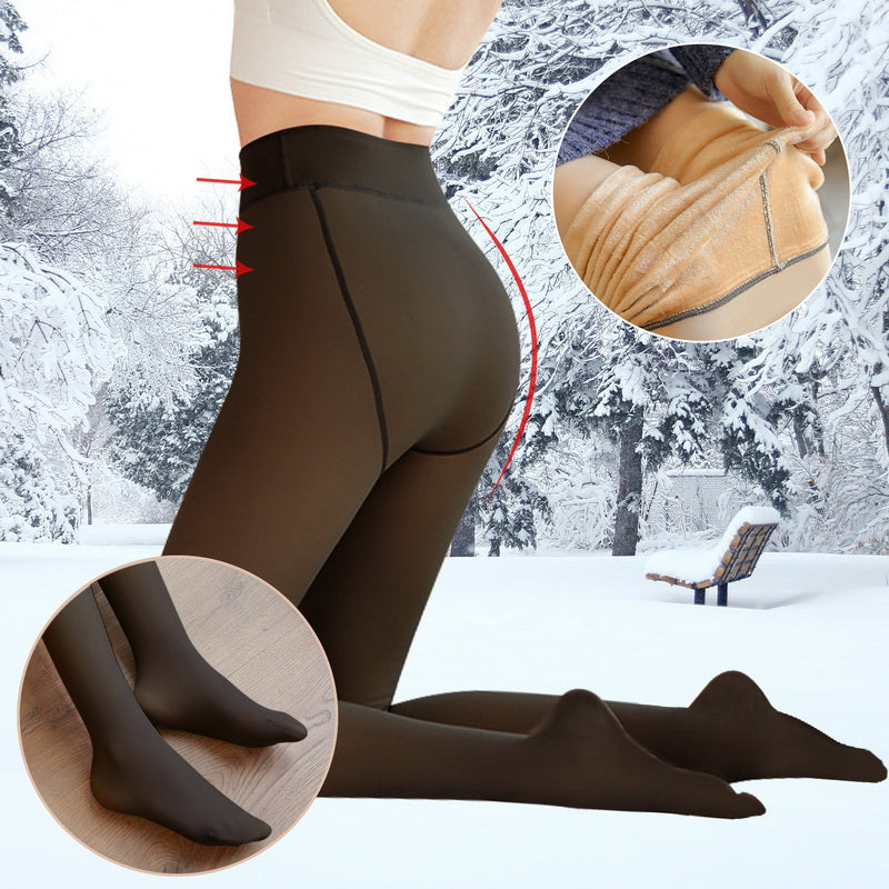 Warm superstretch plush tights