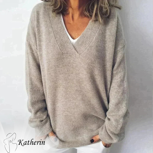 Katherin™ - V-neck jumper