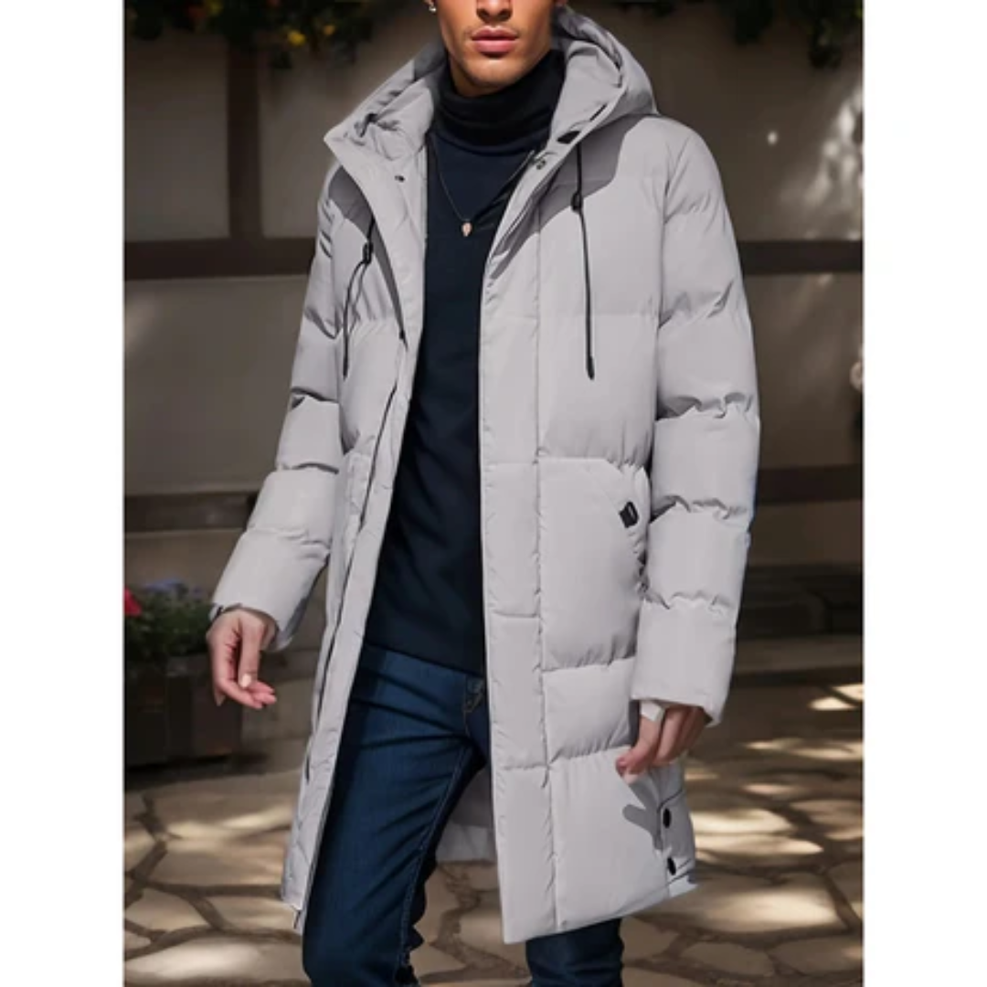 Henrik | Long Winter Down Jacket For Men