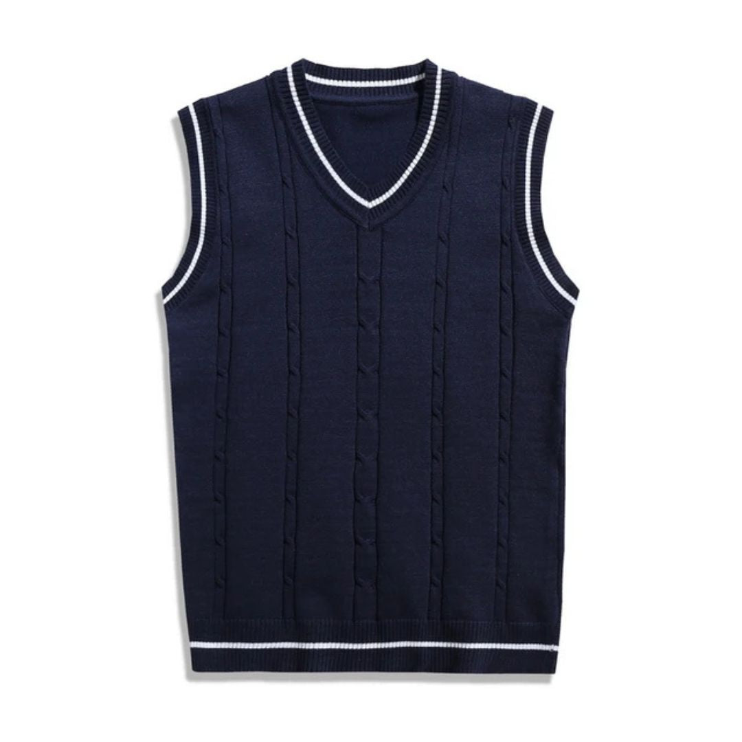 Classic V-Neck Knit Vest