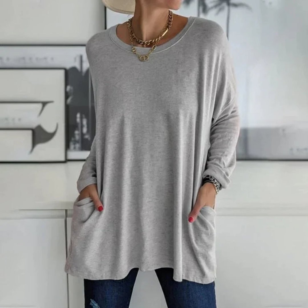 Winda | Round Neck Long Sleeves Sweater for Women