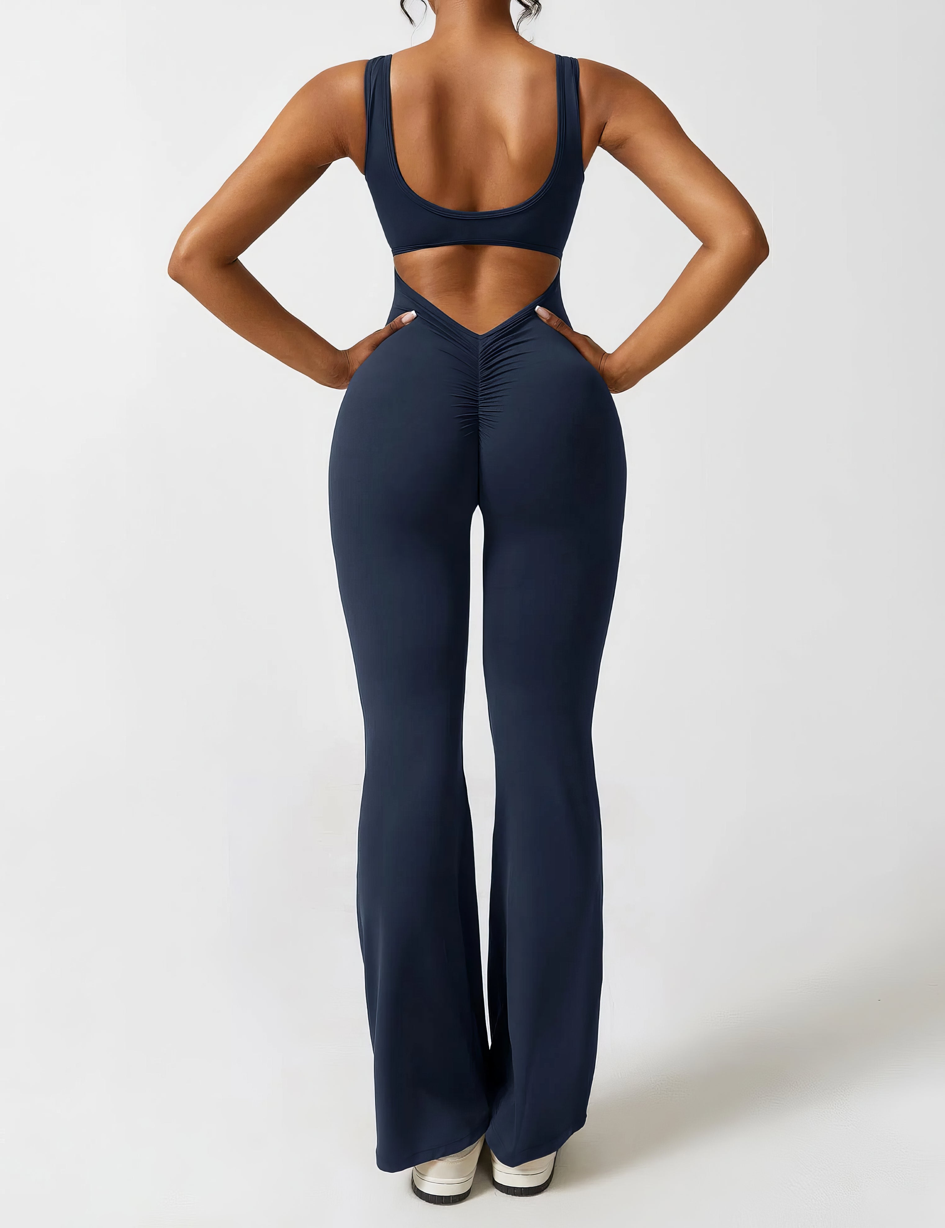 Jumpsuit with bell-bottoms