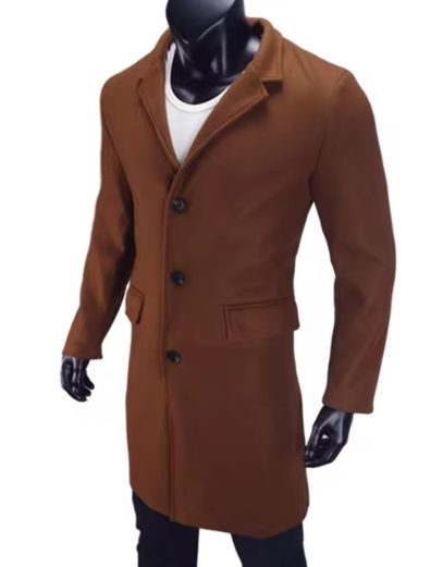 Lassick - Stylish Men's Coat with Button Closure