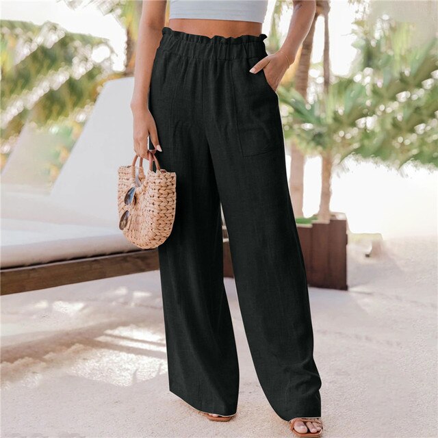 Classic wide-leg trousers