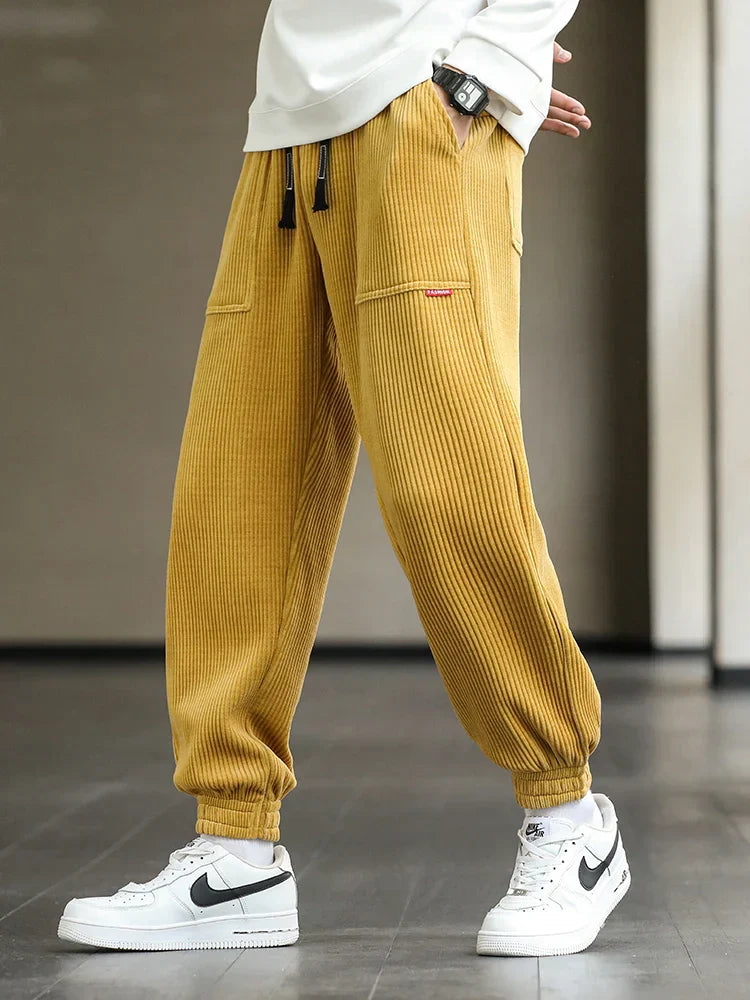 Stylish corduroy sweatpants