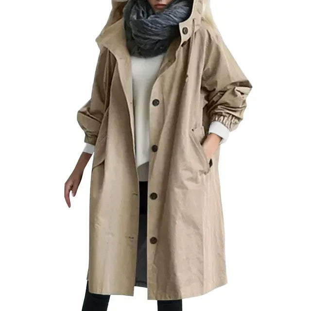 Stylish windbreaker trench coat