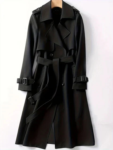 Lily - stylish trench coat with double button row