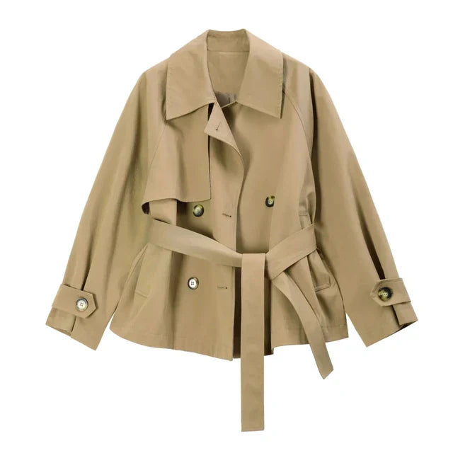 Alora - casual belted trench coat