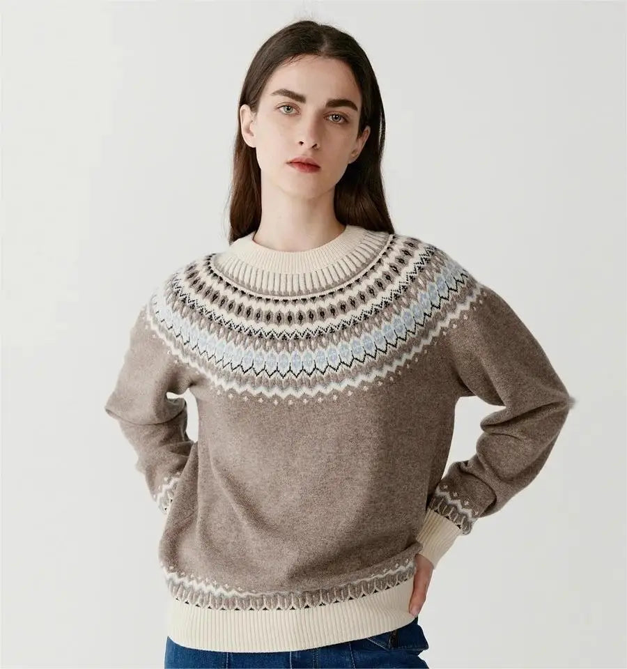 Vintage-inspired Norwegian jumper