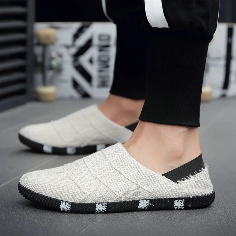 Braided slip-on espadrilles