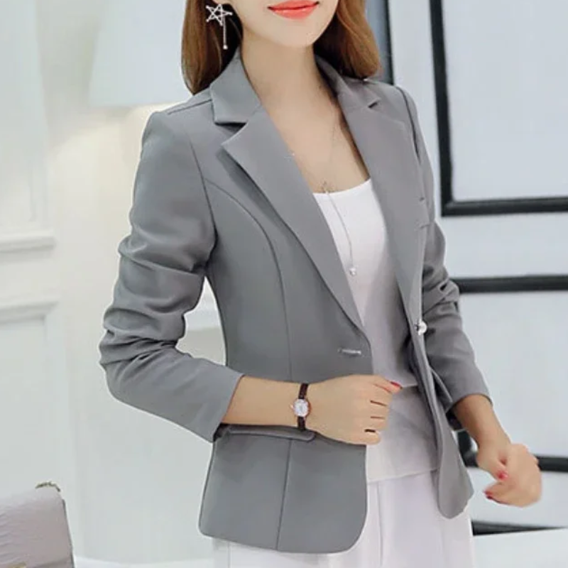 Stylish women's blazer with ankle button fastening