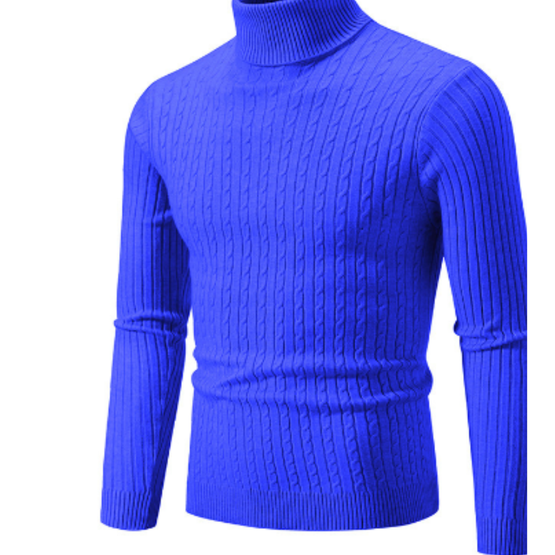 Dravid | Warm Knitted Turtleneck Sweater For Men