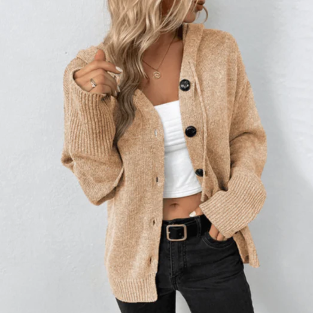 Britania | Knitted Hooded Cardigan For Women