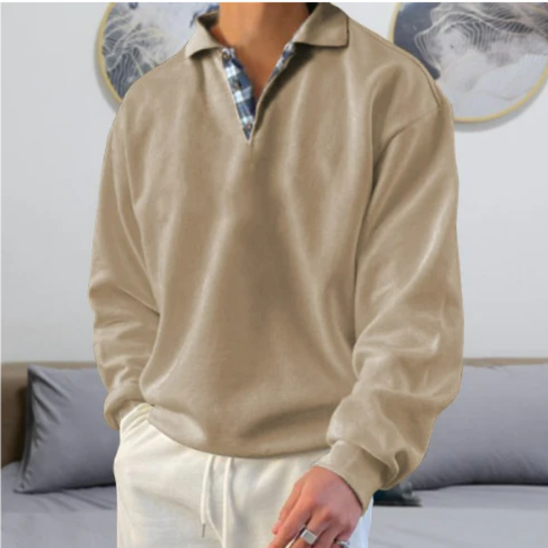 Diether | Collared V Neck Warm Sweater For Men