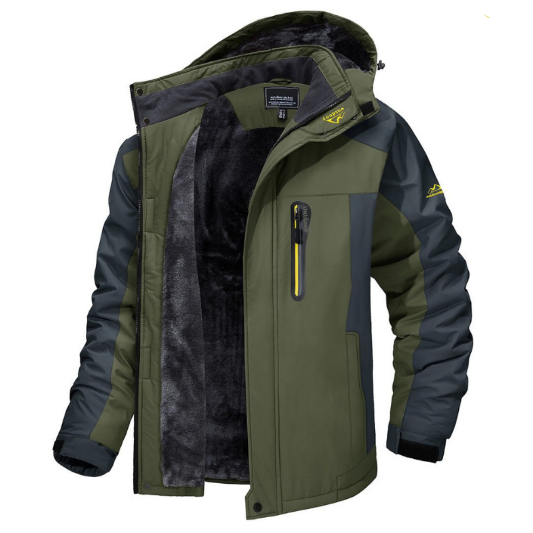 Hugea | Winter Hooded Zipper Jacket for Men