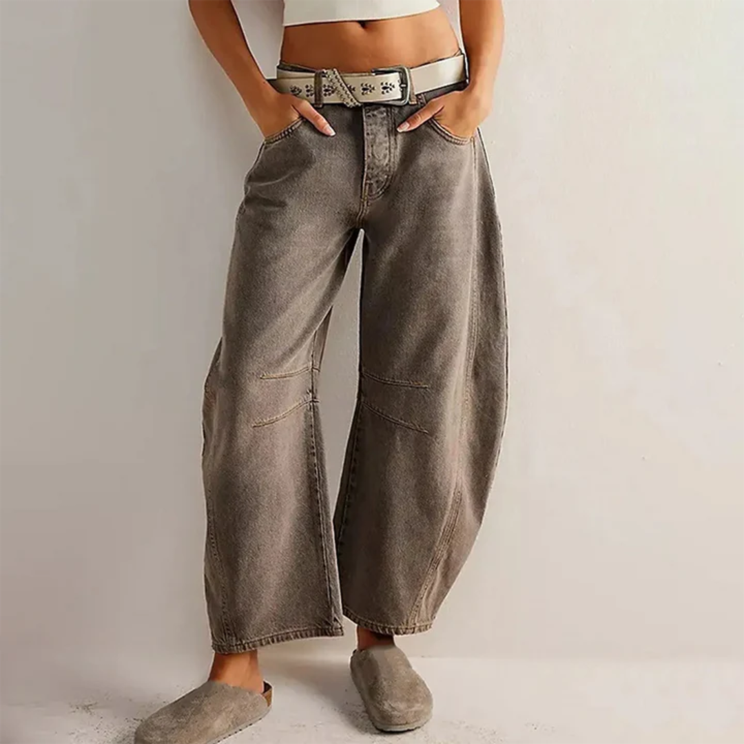 Julie | Mid Rise Wide Leg Jeans For Women