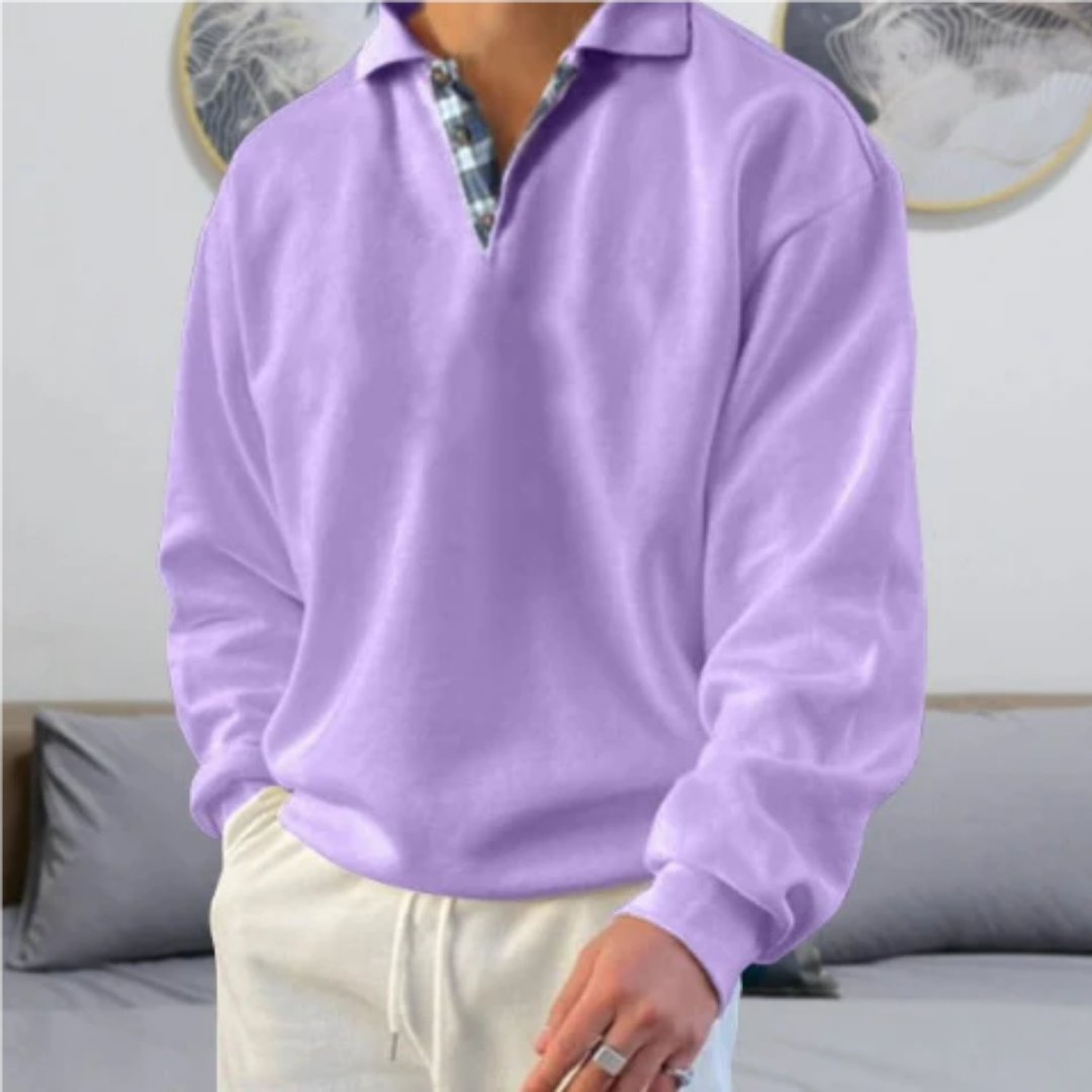 Diether | Collared V Neck Warm Sweater For Men