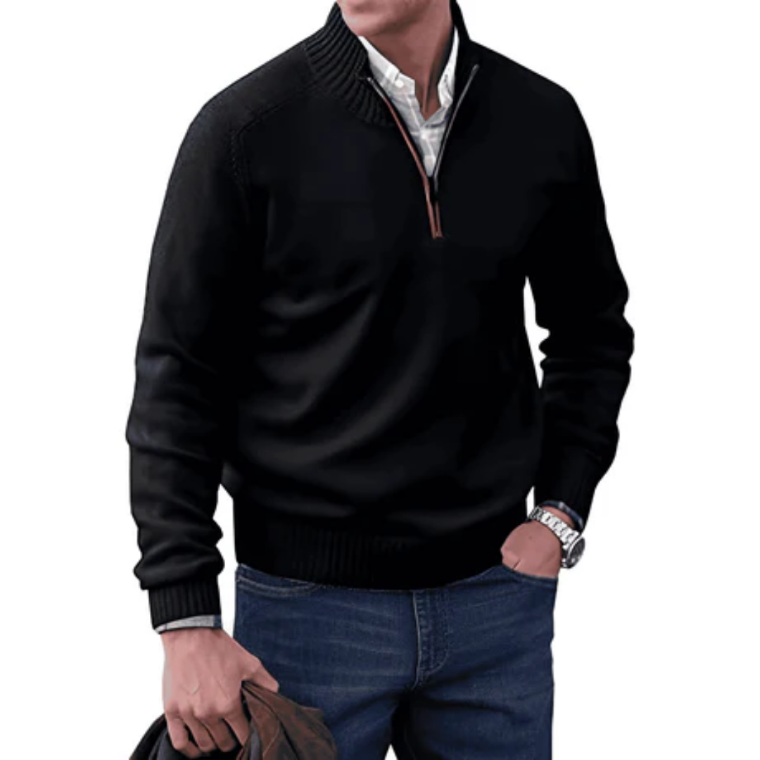 Draco | Winter Half Zip Sweater For Men