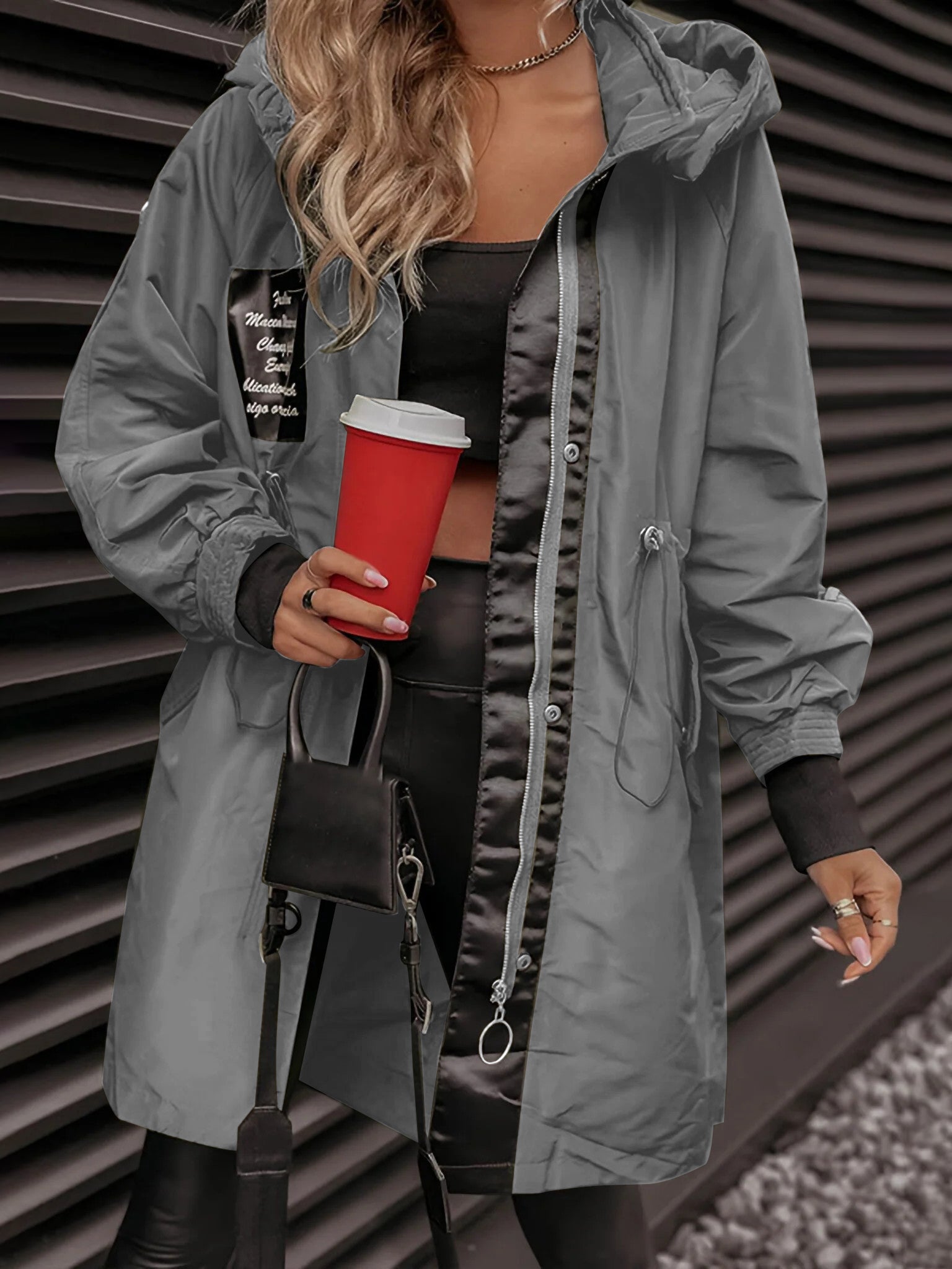 Evelin™ - Long sleeve hooded jacket