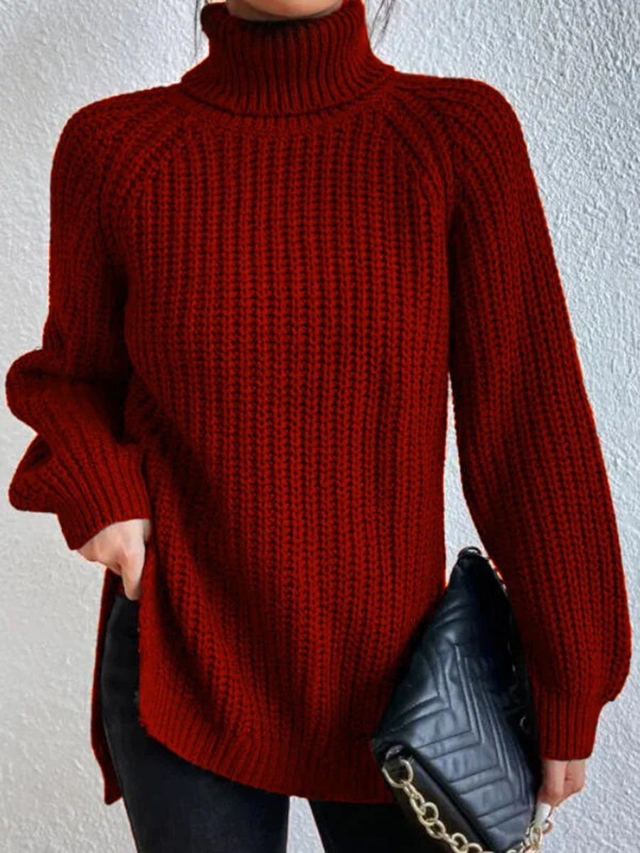 Rosella™ - High Neck Knitted Sweater