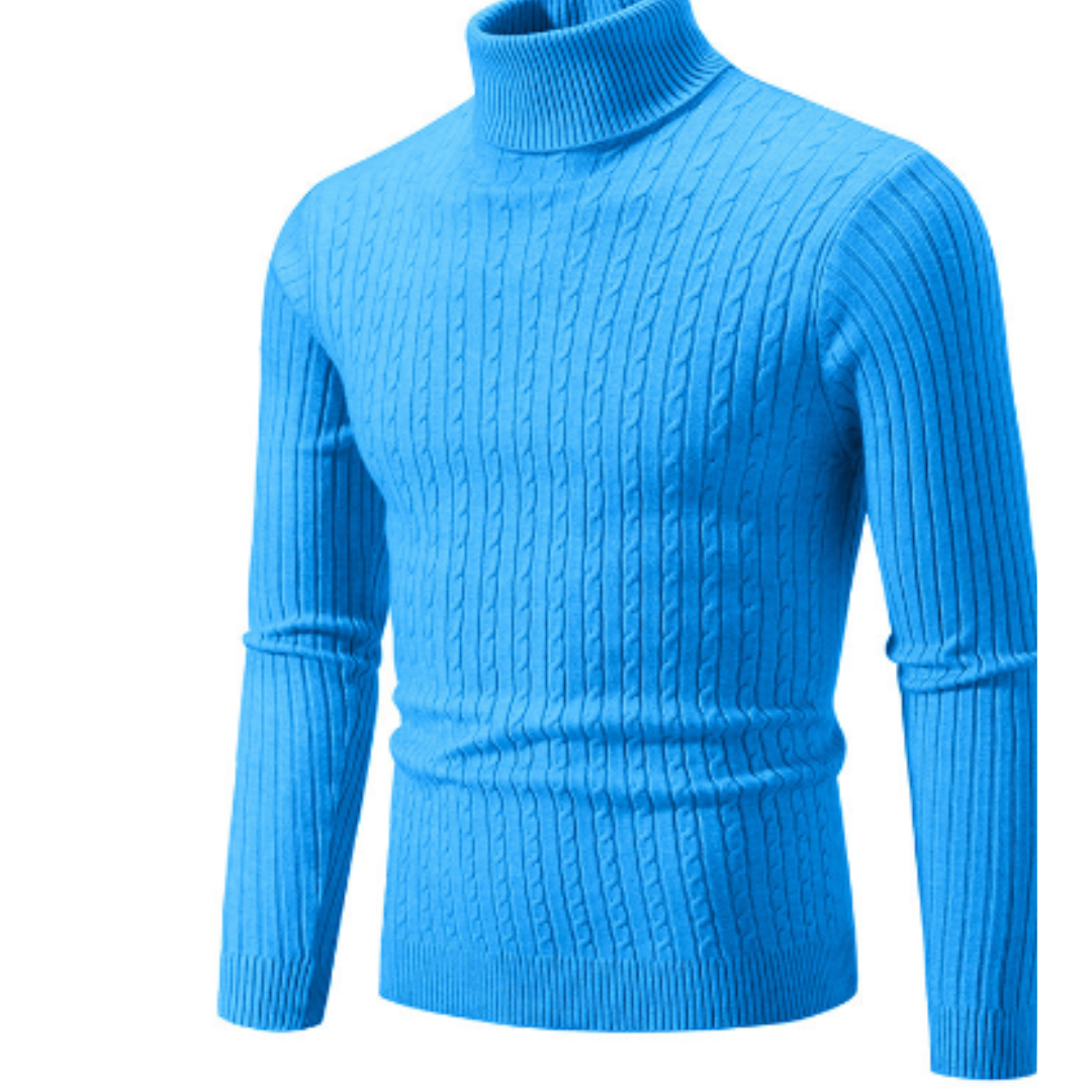 Dravid | Warm Knitted Turtleneck Sweater For Men