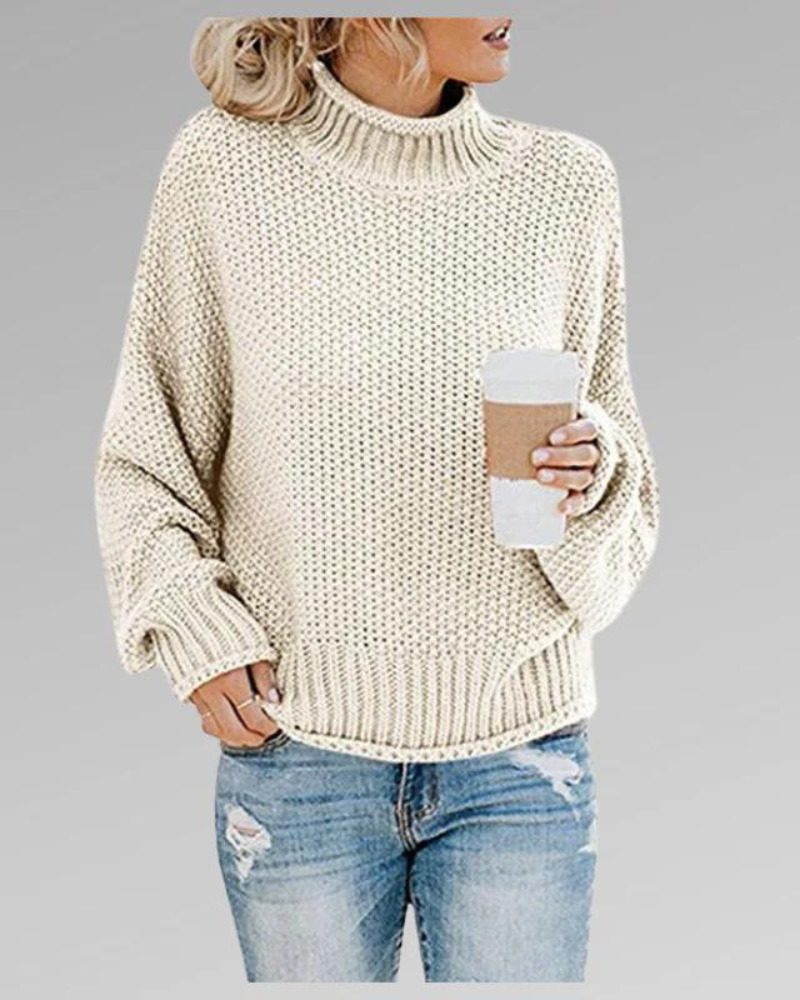 Jayla - Elegant Mock Neck Jumper