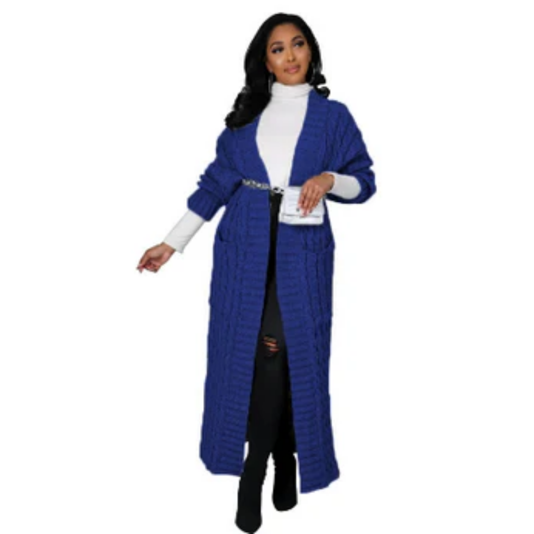 Suzan | Stylish Winter Long Knitted Cardigan For Women