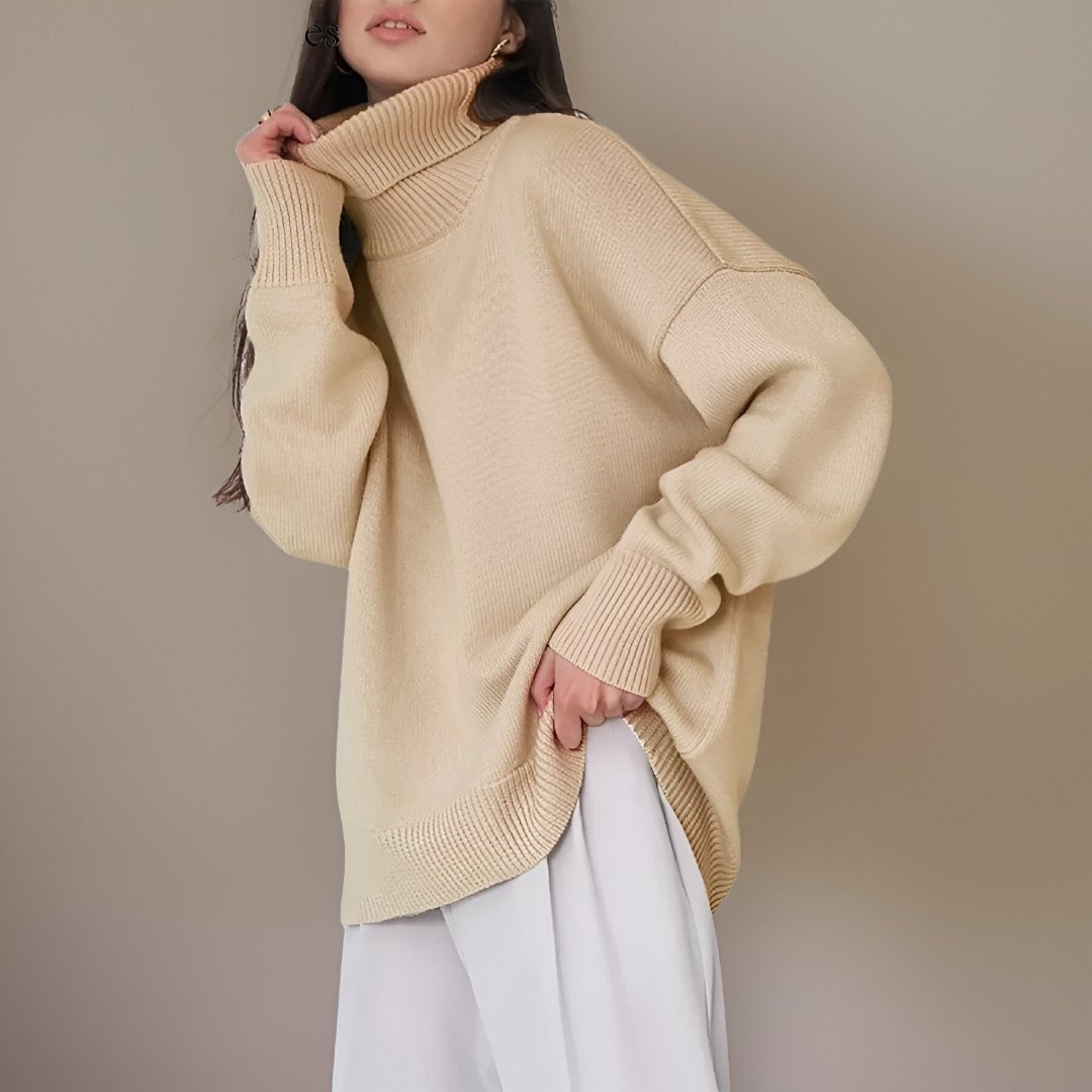 Giay | Warm Oversized Turtleneck Sweater for Women