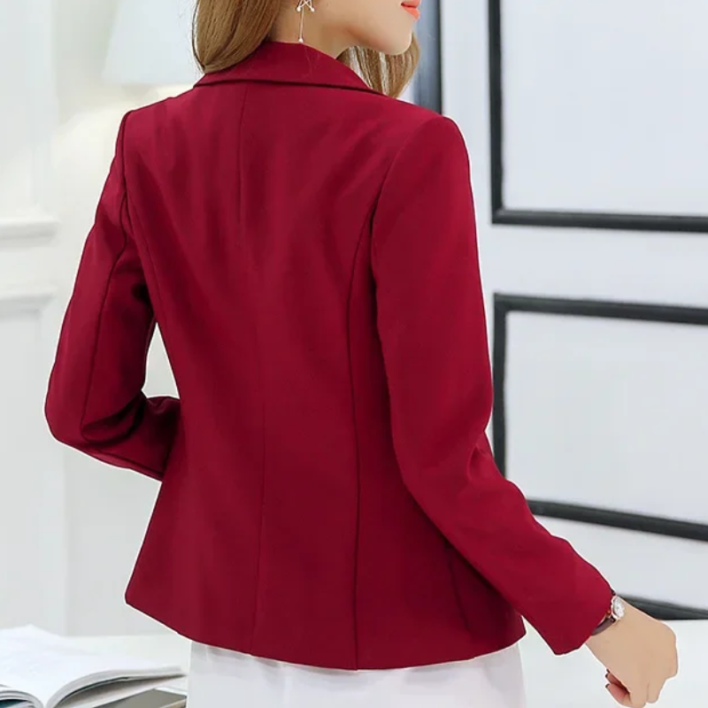 Stylish women's blazer with ankle button fastening