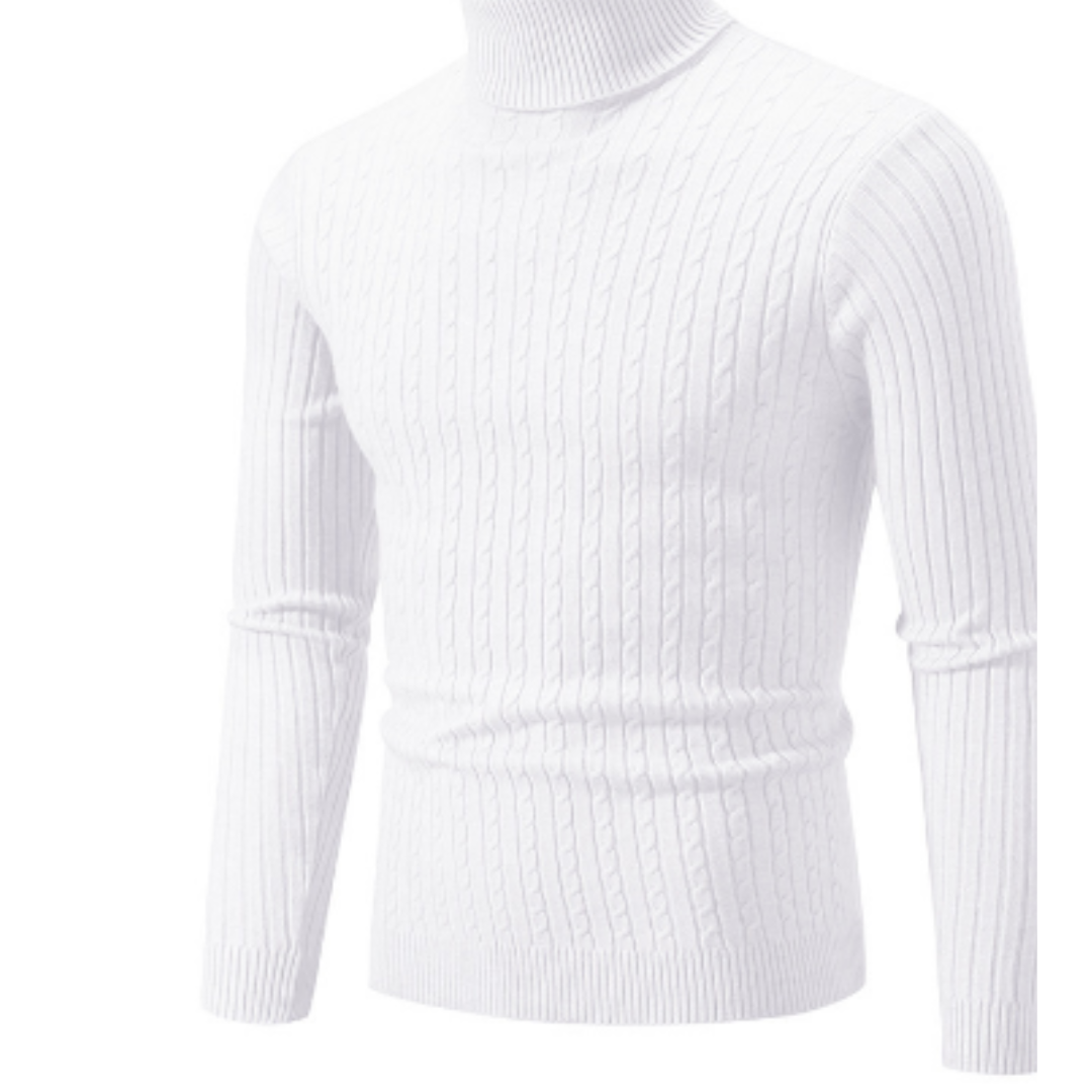 Dravid | Warm Knitted Turtleneck Sweater For Men